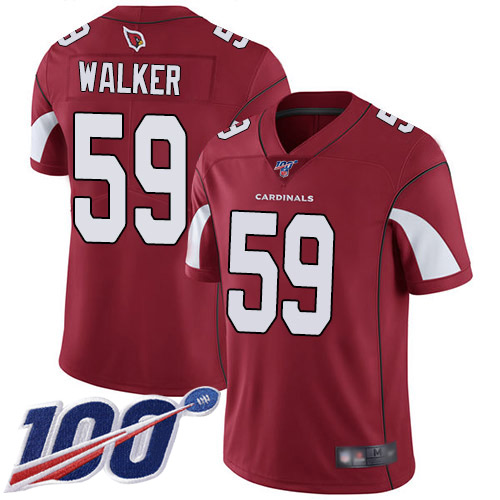 Arizona Cardinals Limited Red Men Joe Walker Home Jersey NFL Football #59 100th Season Vapor Untouchable->arizona cardinals->NFL Jersey